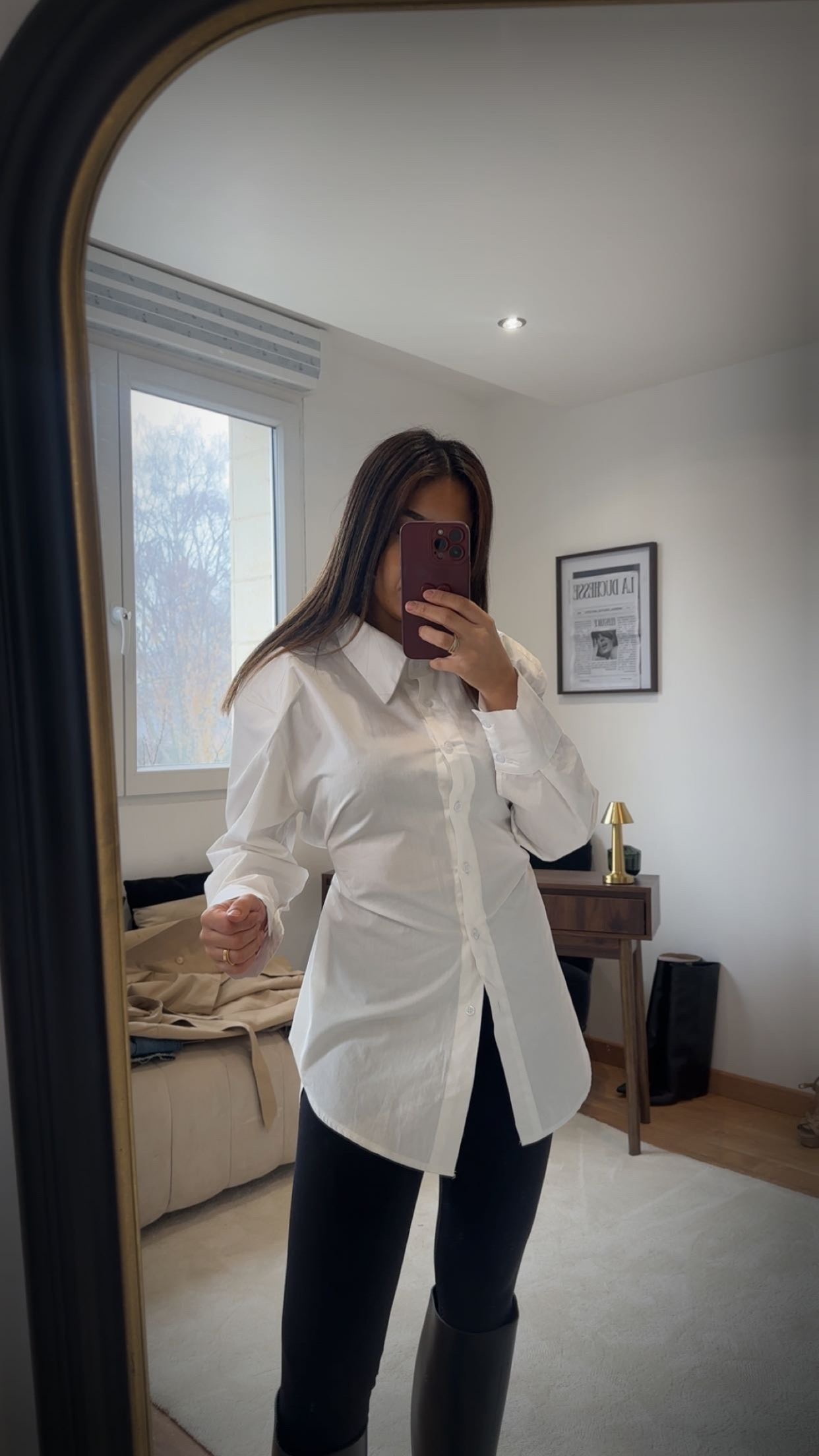 Chemise Adèle Blanche structurée