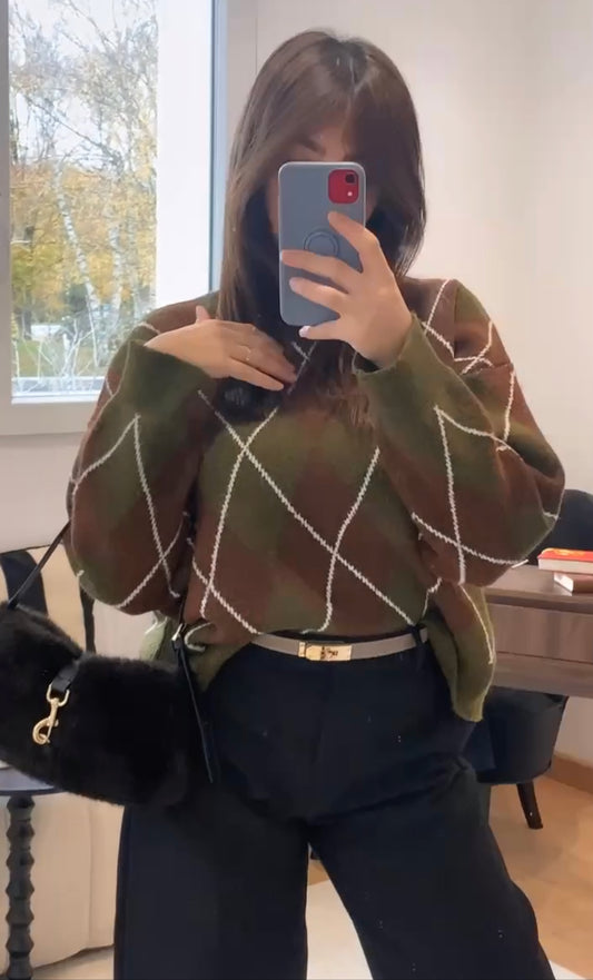 Pull Blair -  motif losange